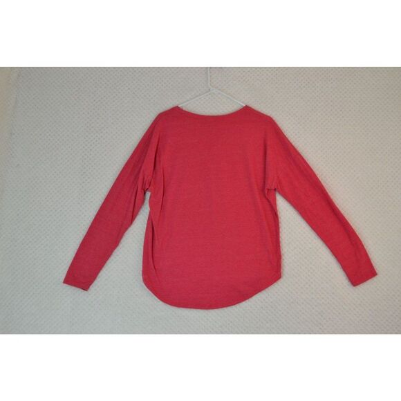 The North Face Women's Large Classic Fit Pink Long Sleeve Round Neck Shirt - Picture 8 of 11